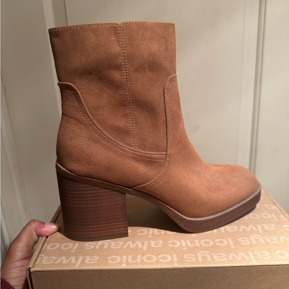 Tan Suede Ankle Boots